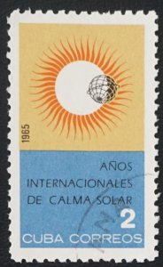 CUBA Sc# 959  INTERNATIONAL QUIET SUN YEAR 2c   1965  used cto