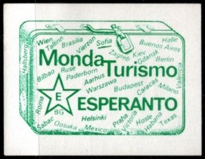 Vintage Esperanto Poster Stamp World Tourism Esperanto MNH