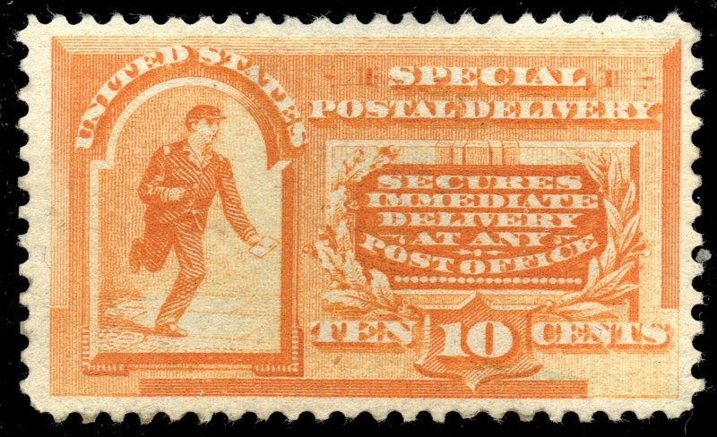 [0916] 1893 Scott#E3 mint partial gum 10¢ orange cv:$300