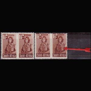 SOUTH AFRICA 1942 - Scott# 92c Col.Variety Set of 4 LH