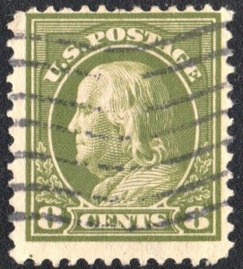 SC#414 1¢ Franklin Single (1912) Used