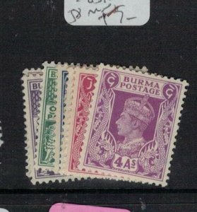 Burma SG 51-6, 58 MNH (4esn) 