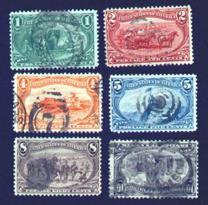 MALACK 285 - 290 F/VF, nice partial set, all values ..MORE.. t800