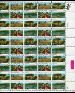 2160 - 2163 International Youth Year Sheet of 50 22¢ Stamps MNH 1985