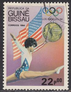 Guinea-Bissau 615 CTO 1984 Flag, Medal & Olympic Winner