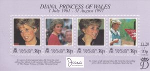 Falkland Islands # 694, Diana - Princess of Wales, Mint NH, 1/2 Cat.