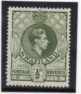 Swaziland 1938 Early Issue Fine Mint Hinged 1/2d. 033824