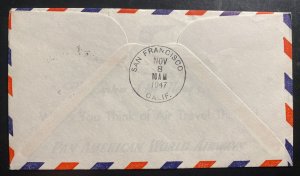 1957 Sydney Australia First Flight Cover FFC To San Francisco CA USA Pan America