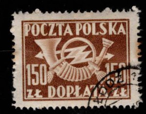 Poland Scott J115 Used  CTO Postage Due stamp,
