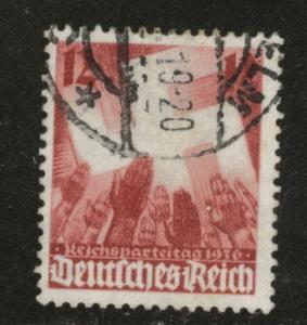Germany Scott 480 used 1936 swastika stamp