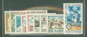 Ivory Coast #182/191-6 Mint (NH) Single (Complete Set)