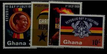 Ghana 78-81 MNH Republic declaration SCV1.55