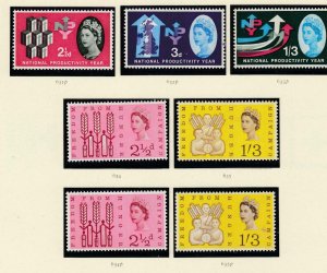 GB COMPLETE VF-MNH PHOSPHOR ISSUES TO BATTLE OF BRITAIN (LH) RED X ETC CV $258+