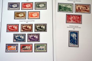 COLOR PRINTED DAHOMEY 1899-1944 STAMP ALBUM PAGES (16 illustrated pages)