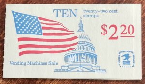 US #BK145 MNH Booklet of 10 P#1 Flag Over Capitol SCV $5.45 L42