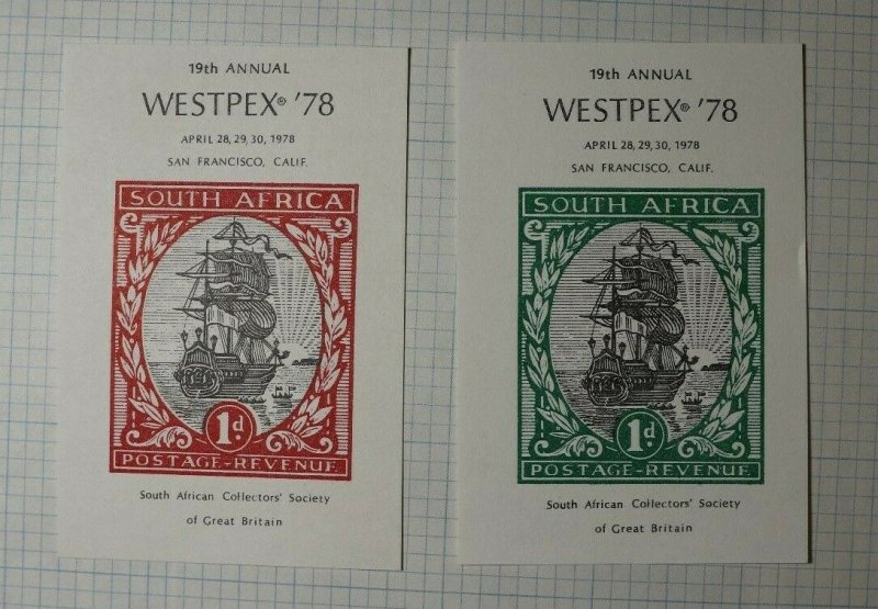 WESTPEX 1978 San Francisco South Africa Postage Revenue Philatelic Souvenir Ad