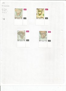 BOPHUTHATSWANA - 1991 - Old Maps of Africa - Perf 4v Set - Mint Light Hinged