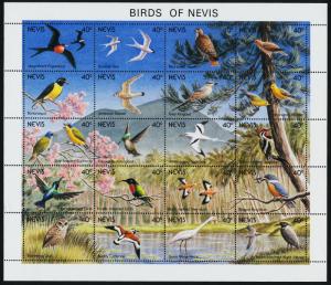 Nevis 664 MNH Birds, Flowers, Fish, Owl