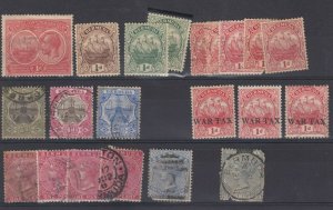Bermuda QV/KGVI Unchecked Collection Of 20 For Study MH/FU JK9855