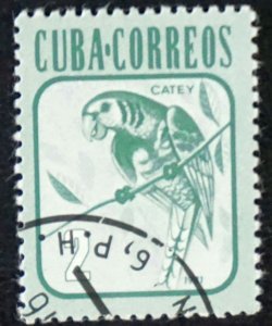 CUBA Sc# 2458  FAUNA  animals 2c PARAKEET  bird  1981  used cto