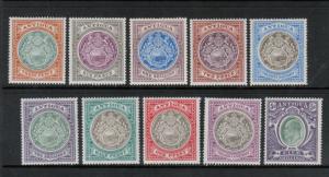 Antigua #21 - #30 (SG #31 - #40) Very Fine Mint - Mostly Lightly Hinged Set