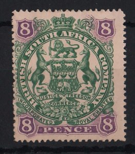 Rhodesia 1897 8d green & mauve/buff fine mint sg72 cat £45