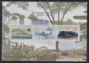 Angola C36a Transportation Souvenir Sheet MNH VF