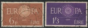 IRELAND Sc#175-176 1960 EUROPA Issue Complete Set Used (cd)