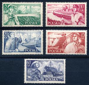 Poland #719-723 Multiple MNH
