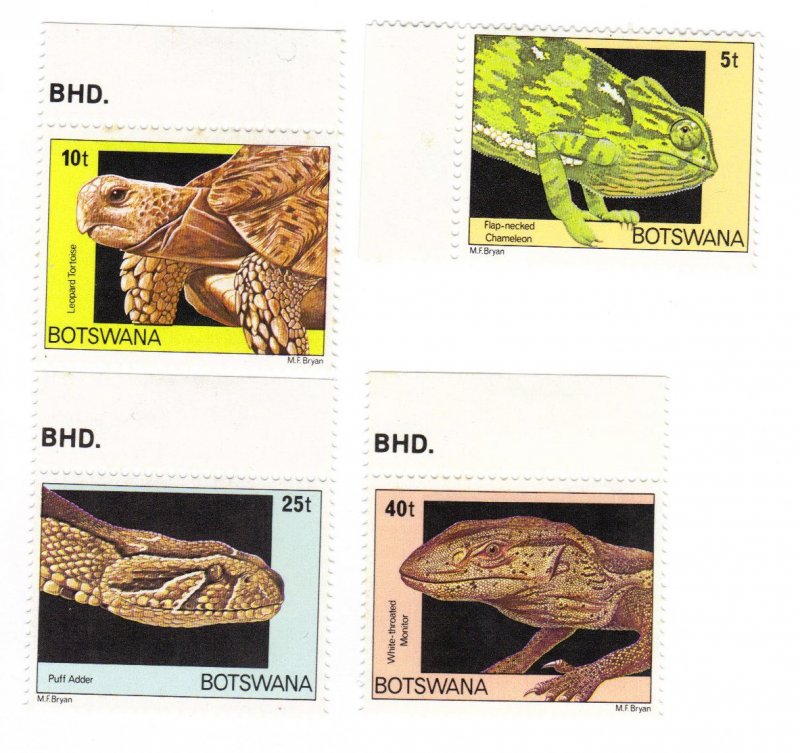 Botswana #243-46 MNH cpl set - reptiles (a038)