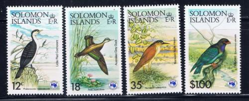 Solomon Is 535-38 NH 1984 Birds 