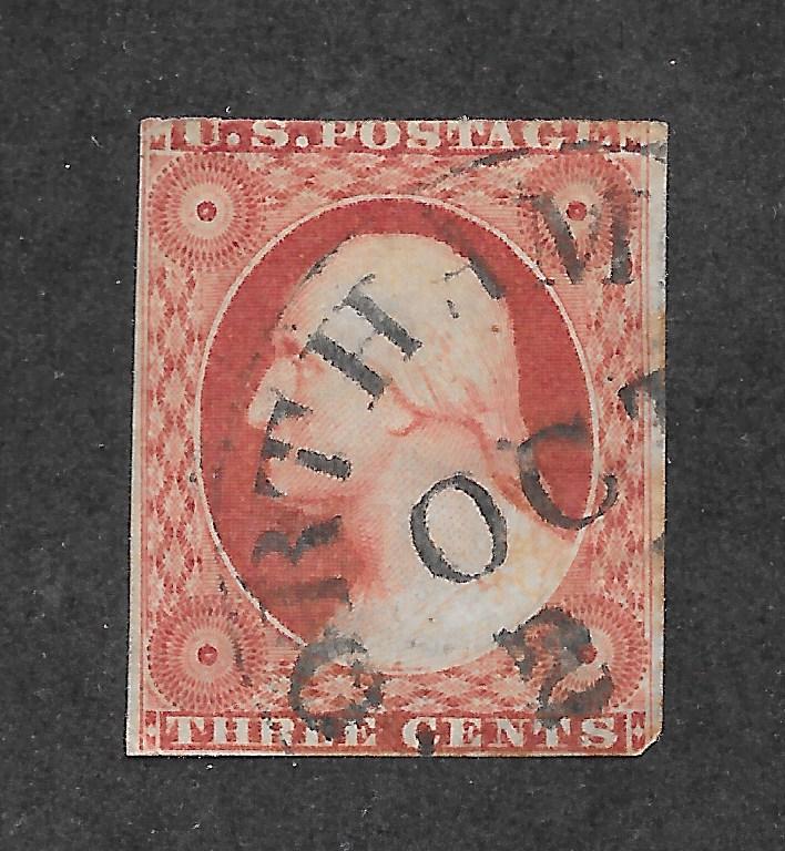 11A Used, Brownish Carmine, Weiss Cert, Free, Insured Shipping