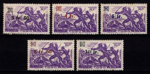 Togo 1944 French Admin., Hunting Surch., Part Set to 10f on 90c [Mint]