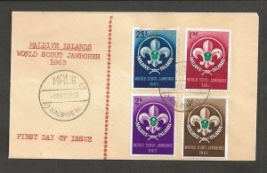 1963 Maldive Islands World Boy Scout Jamboree FDC