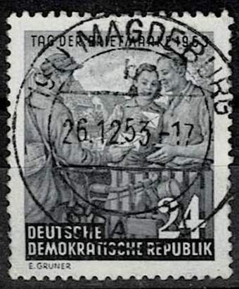 GDR 1953, Sc.#178 used Stamp day