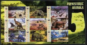 Somaliland 2011 Pre-historic Animals imperf sheetlet cont...