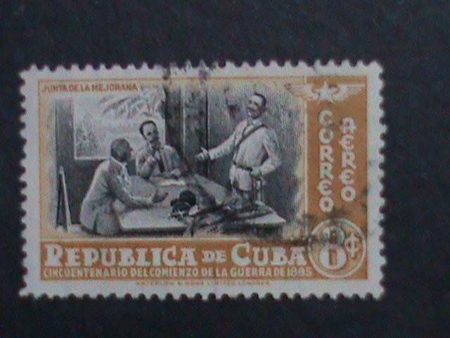 ​CUBA-FOUR- VERY OLD USED CUBA-STAMP-VF WE SHIP TO WORLD WIDE AND COMBINE