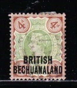 Album Treasures Bechuanaland Scott # 35  4p Victoria Overprint VF Used