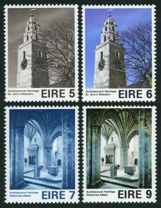 Ireland 376-379,MNH.Michel 327-330.Architectural Heritage Year,1976.Tower,Church