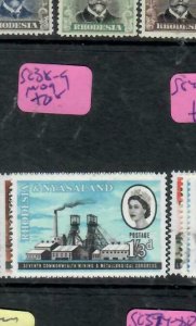 RHODESIA & NYASALAND (P1206B)  QEII SG 38-9      MOG 