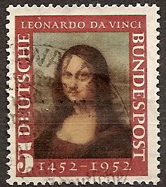 Germany  687 Used 1952 Leonardo de Vinci, Birth Anniv.