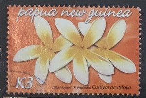PAPUA AND NEW GUINEA  2005 FLOWERS K3 SG1077 FINE USED