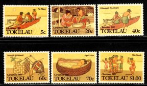 Tokelau #157-62 ~ Cplt Set of 6 ~ Christmas Issue ~ Unused, LHM  (1988)