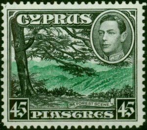 Cyprus 1938 45pi Green & Black SG161 V.F LMM