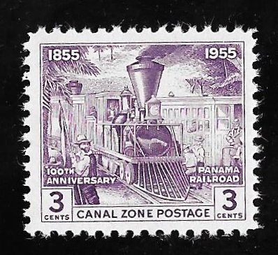 CANAL ZONE 147 3 cents Panama Railroad Stamp Mint OG NH XF