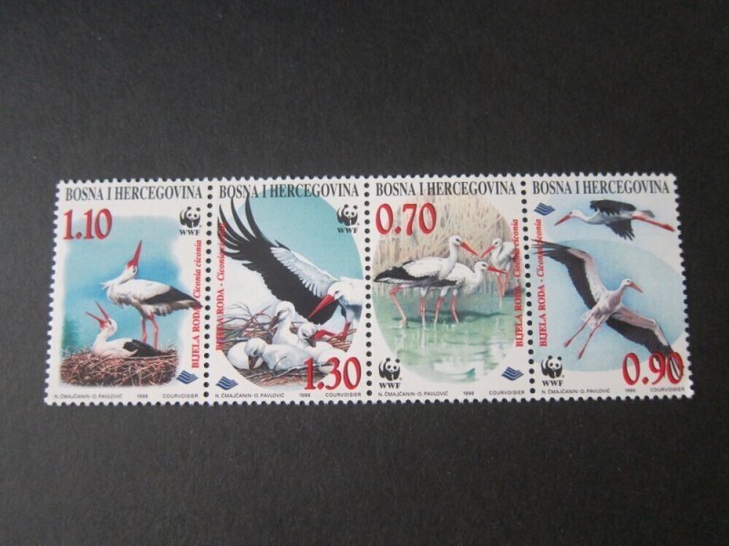 Bosnia and Herzegovina 1998 Sc 303 bird set MNH