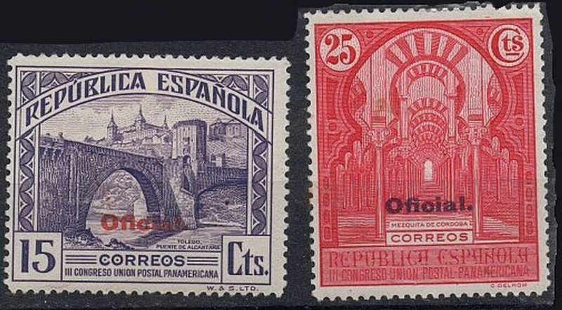 Spain Sc #O20-O29 Mint LH OG (2 Signed) 