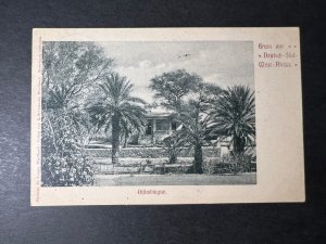 1902 German South West Africa RPPC Postcard Cover Kuis to Balingen Germany
