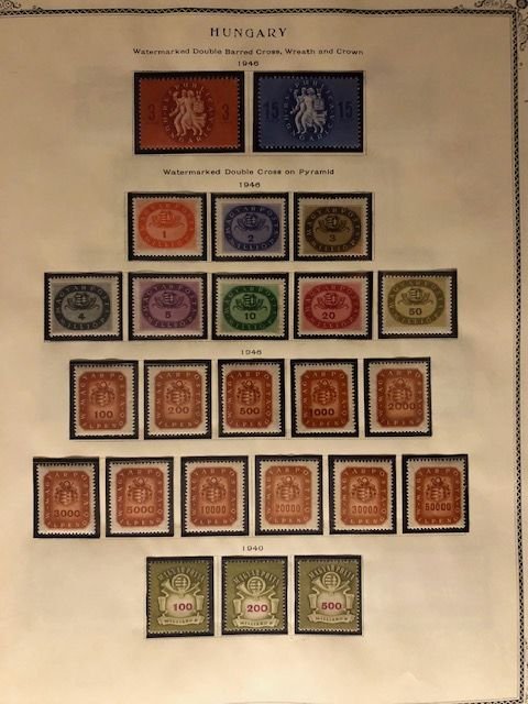 Hungary All Different 708 thru 797 in Mounts - $$$