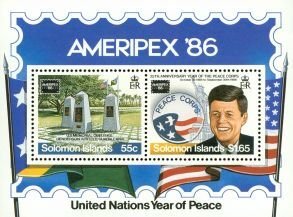 Solomon Islands Liberty , 1 souvenir sheet